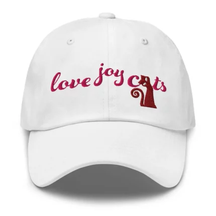 love-joy-cats-curious-cat-classic-cap-white-front