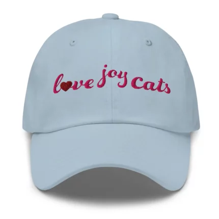 love-joy-cats-heart-classic-cap-blue-front