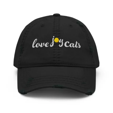 love-joy-cats-sun-distressed-cap-black-wht-front