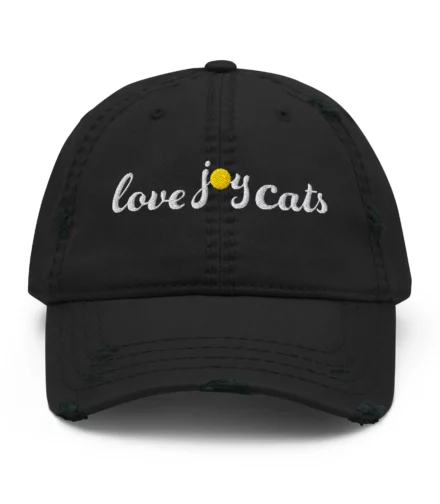 love-joy-cats-sun-distressed-cap-black-wht-front