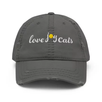 love-joy-cats-sun-distressed-cap-charcoal-grey-front