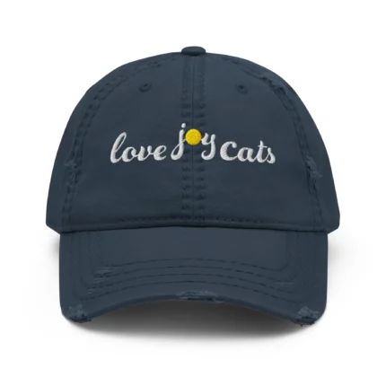 love-joy-cats-sun-distressed-cap-navy-front