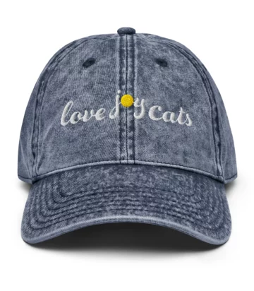love-joy-cats-sun-vintage-cap-navy-front